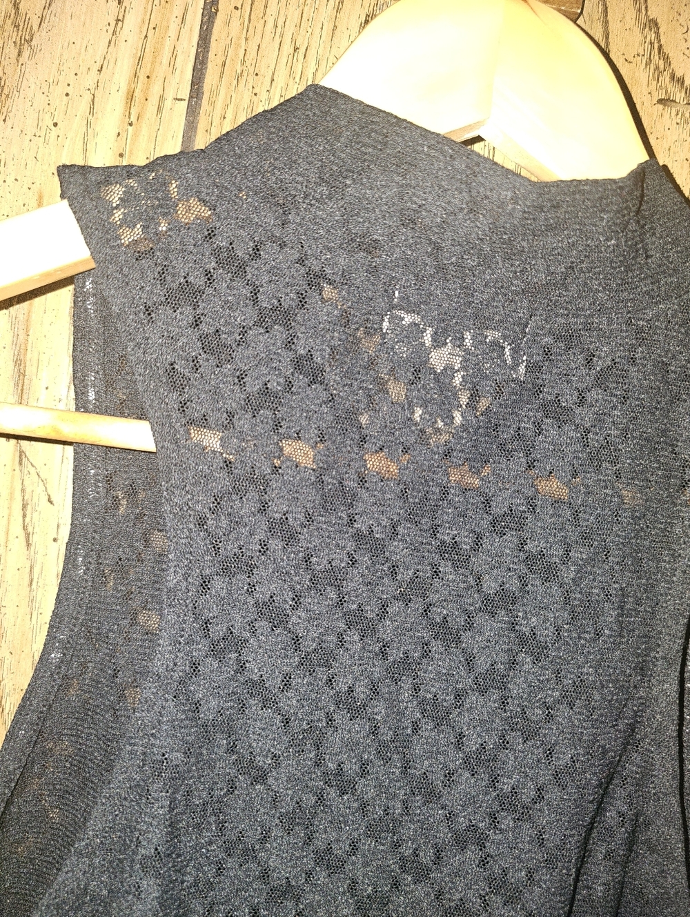 NWT OPEN EDIT X REVOLVE Black Lace Mockneck Sleeveless Bodysuit - Large - Picture 5 of 7